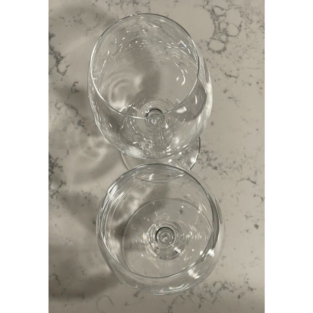 LENOX TUSCANY WHITE WINE GLASS 21 OZ SET OF 2 NON-LEAD CRYSTAL 9 1/2 Inches Tall - Picture 4 of 7